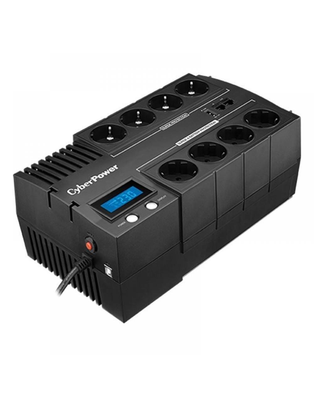 SAI Línea Interactiva Cyberpower BR1200ELCD/ 1200VA-720W/ 8 Salidas/ Formato Bloque