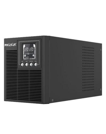 SAI Online Phasak 1000 VA Online LCD/ 1000VA-900W/ 3 Salidas/ Formato Torre