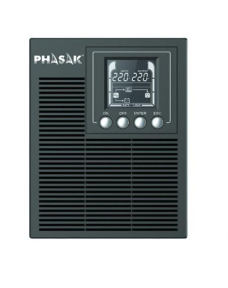 SAI Online Phasak 1000 VA Online LCD/ 1000VA-900W/ 3 Salidas/ Formato Torre