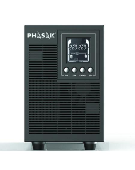 SAI Online Phasak 2000 VA Online LCD/ 2000VA-1800W/ 4 Salidas/ Formato Torre