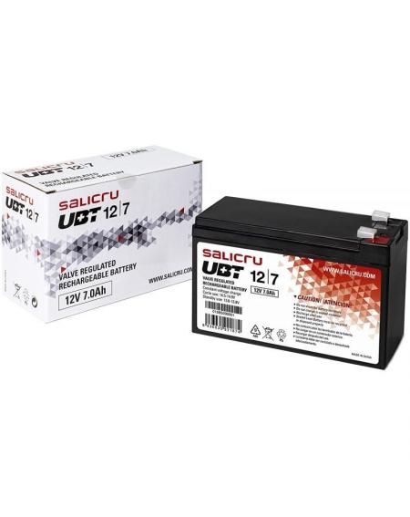 Batería Salicru UBT 12/7 V2 compatible con SAI Salicru según especificaciones