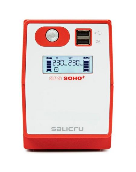 SAI Línea Interactiva Salicru SPS 850 SOHO+/ 850VA-480W/ 2 Salidas/ Formato Torre