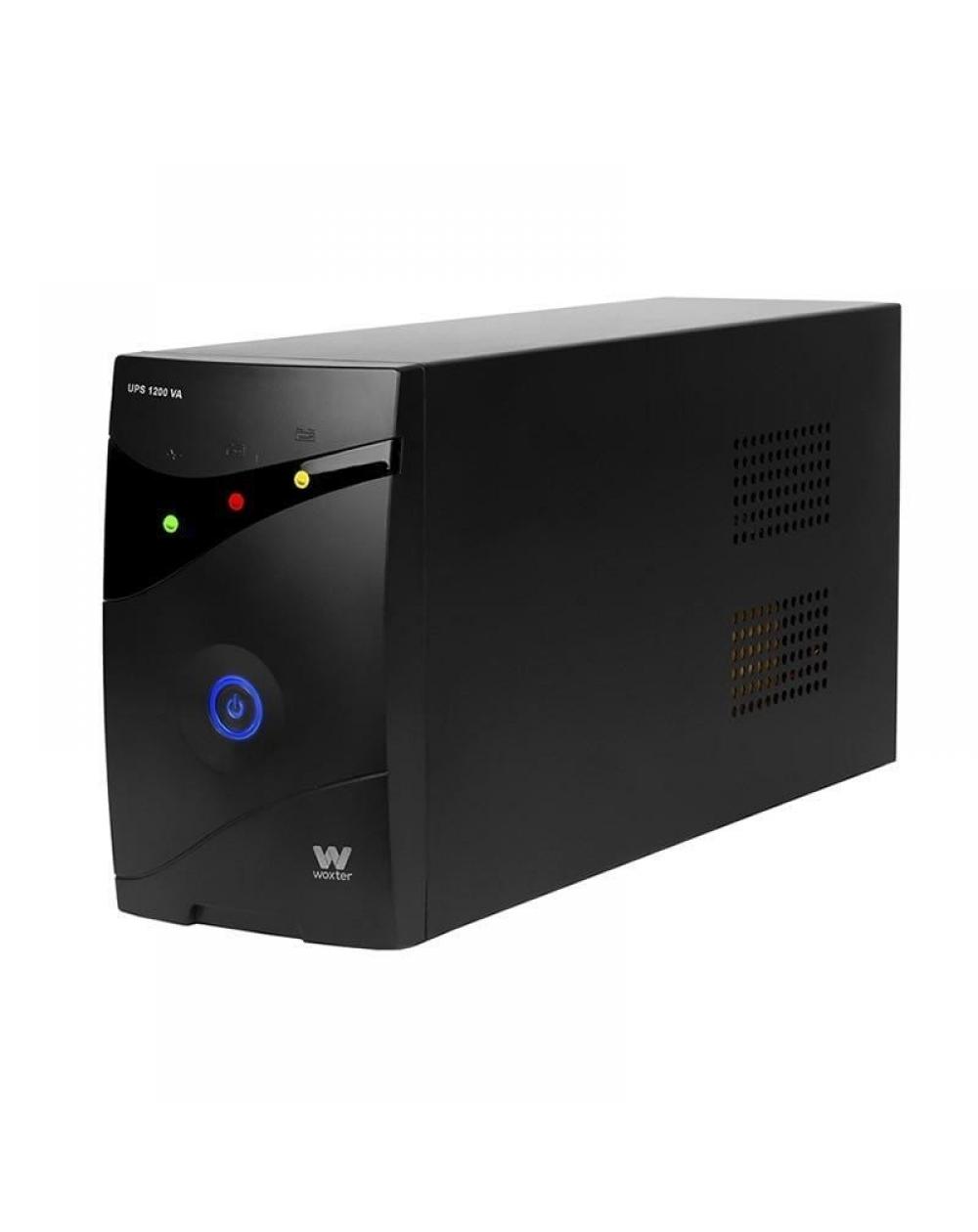 SAI Línea Interactiva Woxter UPS 1200 VA/ 1200VA-720W/ 3 Salidas/ Formato Torre