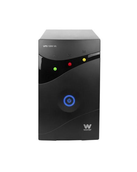 SAI Línea Interactiva Woxter UPS 1200 VA/ 1200VA-720W/ 3 Salidas/ Formato Torre