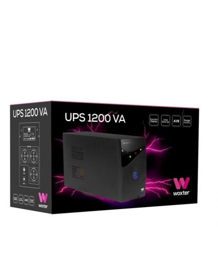 SAI Línea Interactiva Woxter UPS 1200 VA/ 1200VA-720W/ 3 Salidas/ Formato Torre