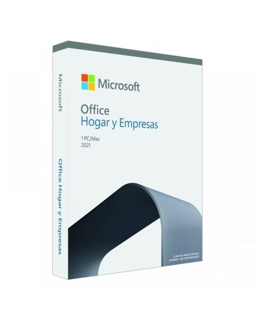 Microsoft Office Hogar y Empresas 2021/ 1 Usuario/ Licencia Perpetua