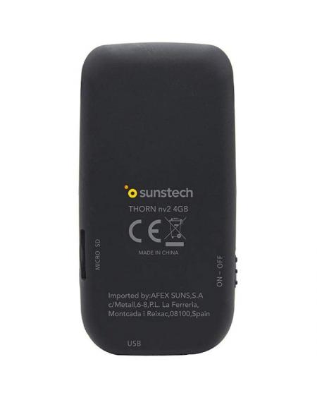 Reproductor MP4 Sunstech Thorn/ 4GB/ Pantalla 1.8'/ Radio FM/ Negro