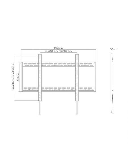 Soporte de Pared Fijo Aisens WT100F-067 para TV de 60-100'/ hasta 130kg