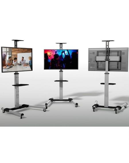 Soporte de Pie Inclinable con Ruedas Fonestar STS-4064P para TV de 37-70'/ hasta 50kg