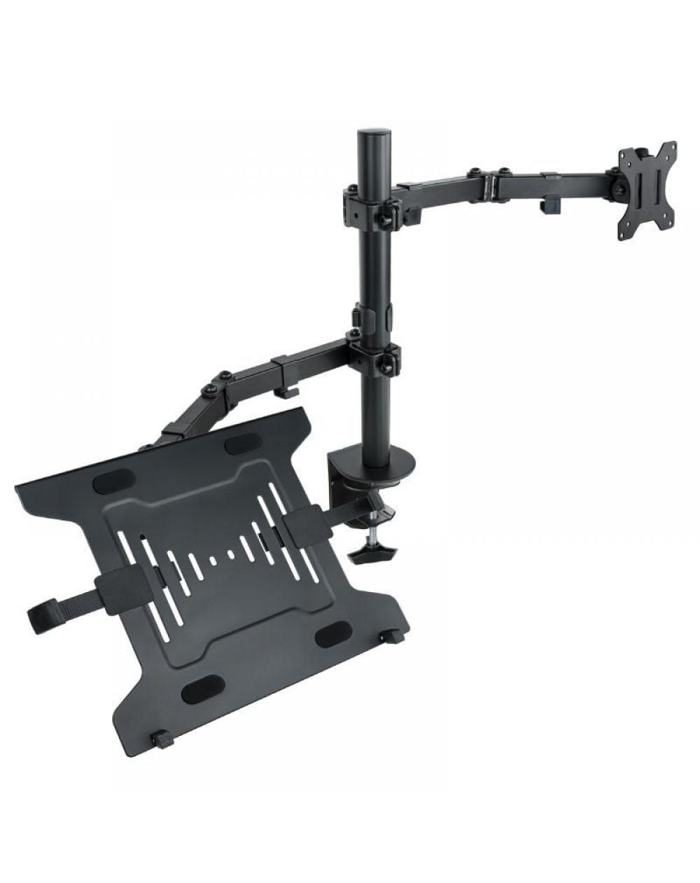 Soporte de Mesa Orientable/ Inclinable Tooq DB1200TN-B para TV y Portátil de 13-32'