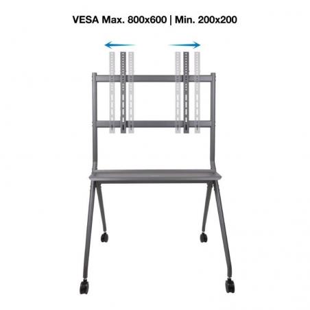 Soporte de Pie con Ruedas TooQ FS20205M-B para TV de 50-86'/ hasta 120kg