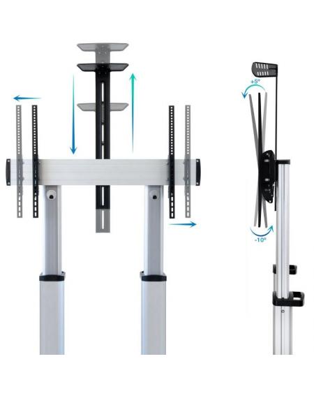 Soporte de Pie Tooq FS20300M-B para TV de 60-100'/ hasta 100kg