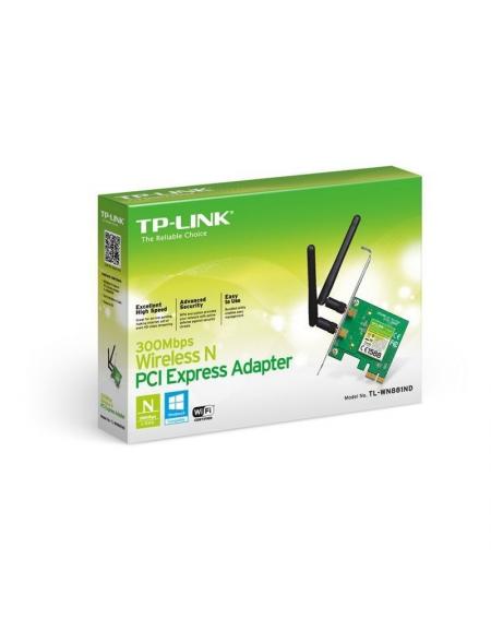 Tarjeta de red Inalámbrica-PCI Express TP-Link TL-WN881ND/ 300Mbps/ 2.4GHz