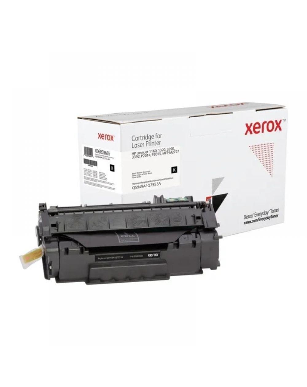 Tóner compatible Xerox 006R03665 compatible con HP Q5949A/Q7553A/ 3000 páginas/ Negro