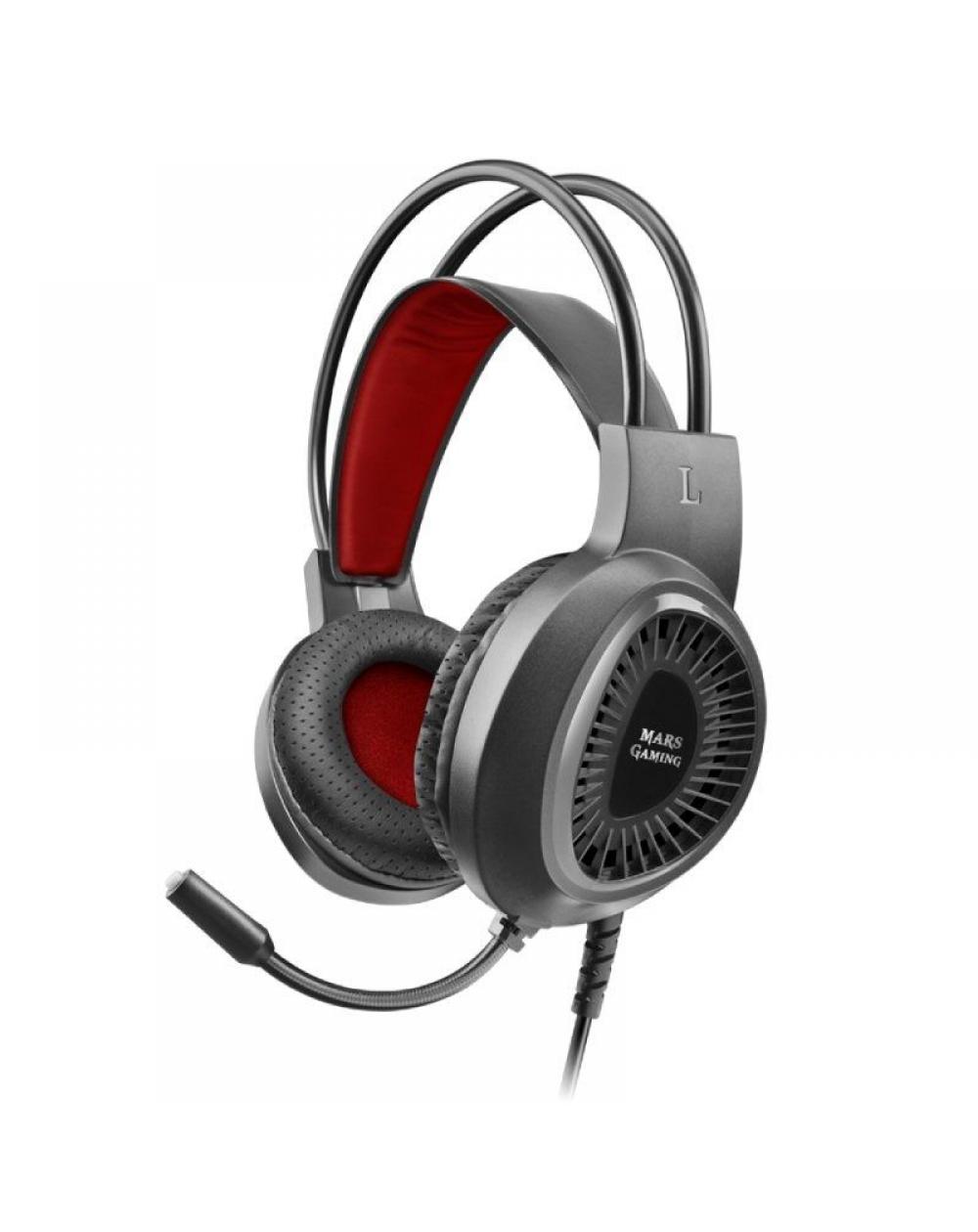 Auriculares Gaming con Micrófono Mars Gaming MH120/ Jack 3.5/ Negros - Imagen 1