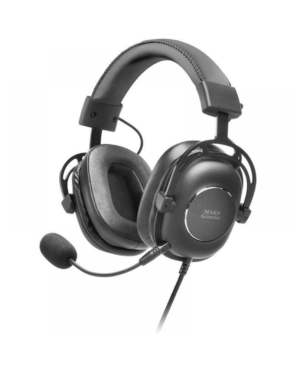 Auriculares Gaming con Micrófono Mars Gaming MH6/ Jack 3.5/ USB 2.0/ Negros - Imagen 1