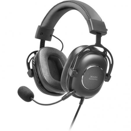 Auriculares Gaming con Micrófono Mars Gaming MH6/ Jack 3.5/ USB 2.0/ Negros - Imagen 1