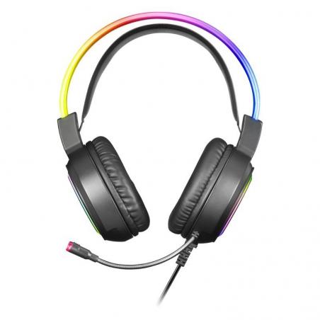 Auriculares Gaming con Micrófono Mars Gaming MHRGB/ Jack 3.5/ Negros - Imagen 3