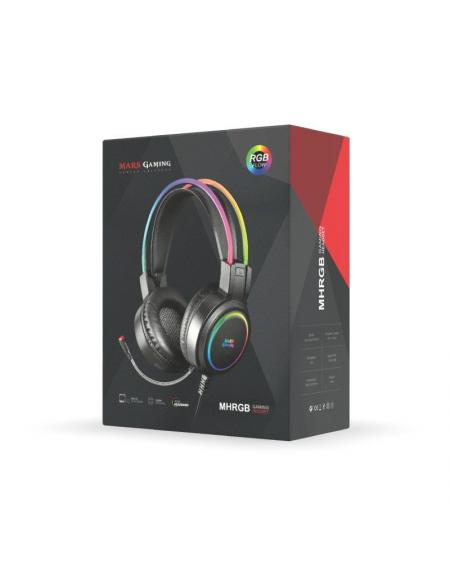 Auriculares Gaming con Micrófono Mars Gaming MHRGB/ Jack 3.5/ Negros - Imagen 4