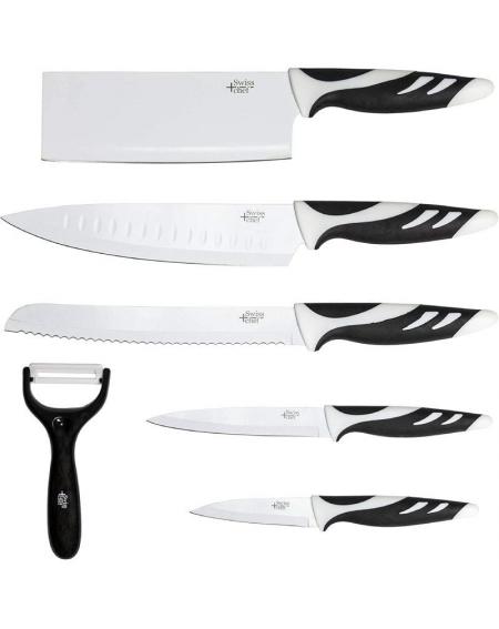 Pack 6 Cuchillos Cecotec Swiss Chef/ Blancos