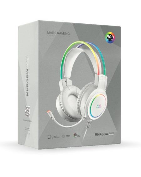 Auriculares Gaming con Micrófono Mars Gaming MHRGB/ Jack 3.5/ Blancos - Imagen 4