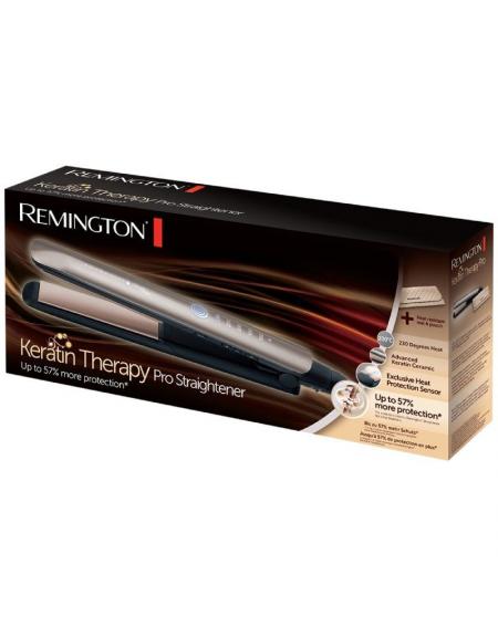 Plancha para el Pelo Remington Keratin Therapy Pro S8590/ Gris