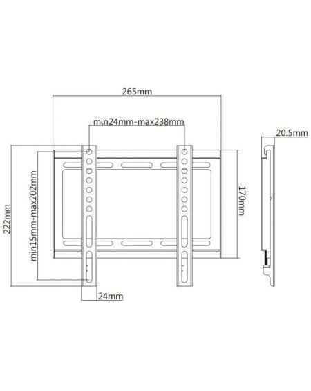 Soporte para Monitor y TV Aisens WT42F-157/ hasta 35kg