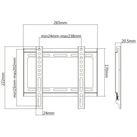 Soporte para Monitor y TV Aisens WT42F-157/ hasta 35kg