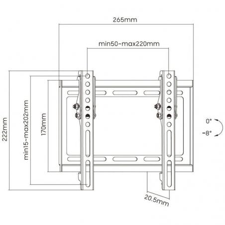 Soporte para Monitor y TV Aisens WT42T-159/ hasta 35kg