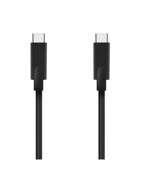 Cable USB 3.2 Tipo-C Aisens A107-0705 10GBPS 5A 100W/ USB Tipo-C Macho - USB Tipo-C Macho/ 3m/ Negro