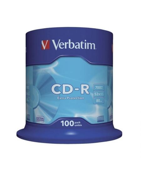CD-R Verbatim Datalife 52X/ Tarrina-100uds