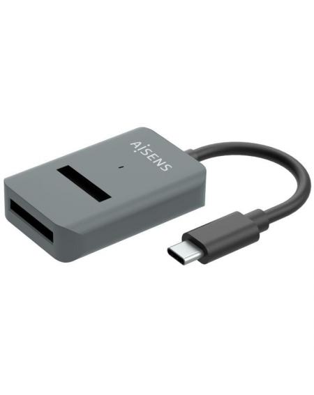 Dock USB Tipo-C para SSD M2 SATA/NVMe NGFF Aisens ASUC-M2D012-GR/ Gris