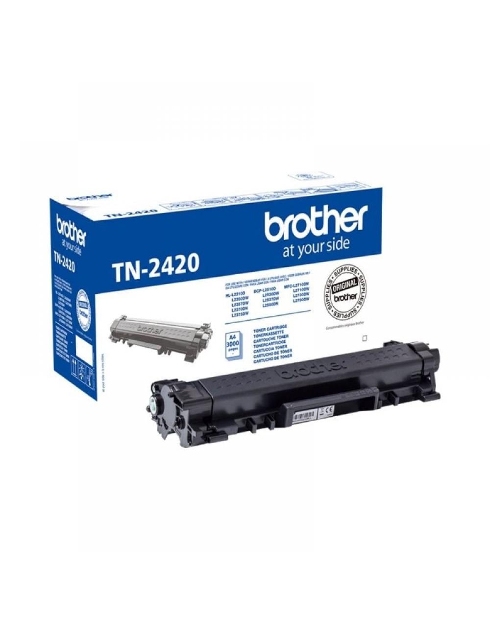 Tóner Original Brother TN-2420 Alta Capacidad/ Negro