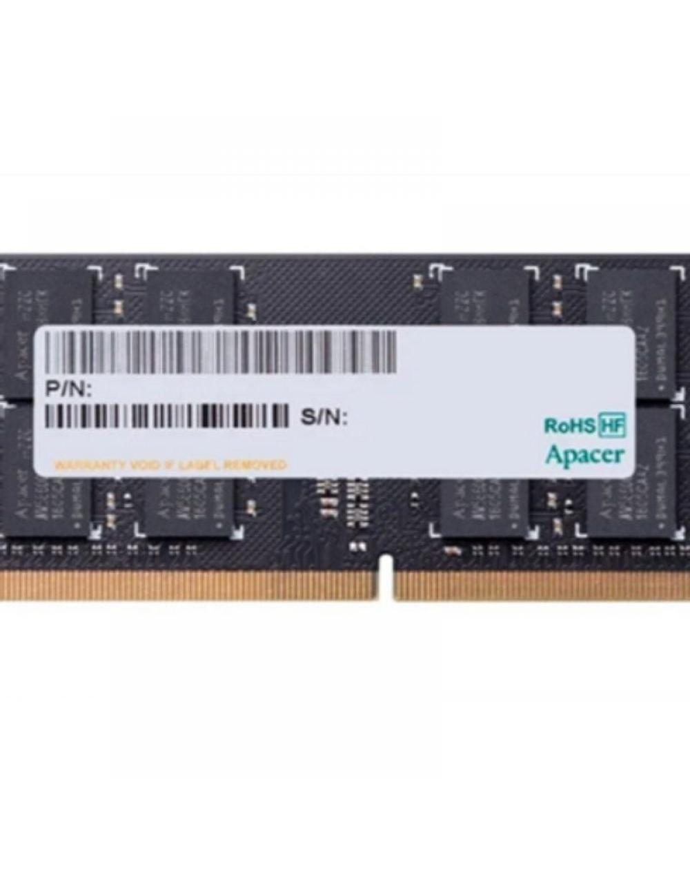 Memoria RAM Apacer 16GB/ DDR4/ 2666MHz/ 1.2V/ CL19/ SODIMM