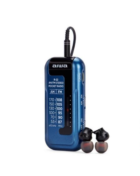 Radio Portátil Aiwa R-22BL/ Azul