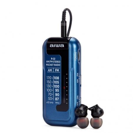 Radio Portátil Aiwa R-22BL/ Azul