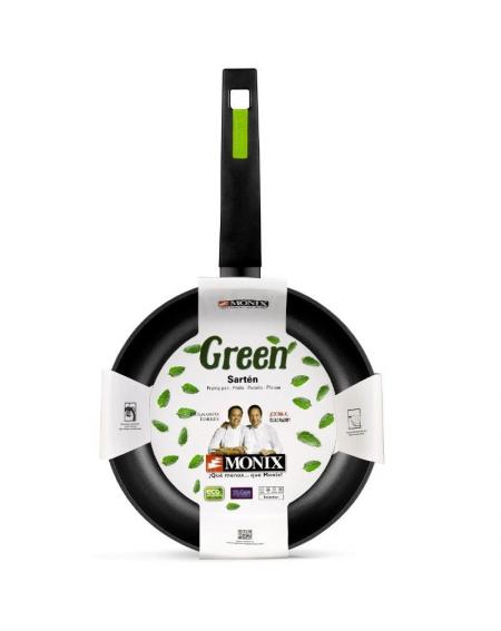 Sartén Monix Green M481228/ Ø28cm/ Aluminio forjado/ Apta para Inducción