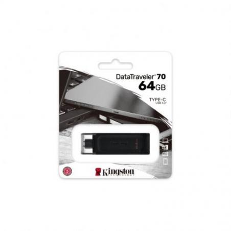 Pendrive 64GB Kingston DataTraveler 70 USB Tipo-C