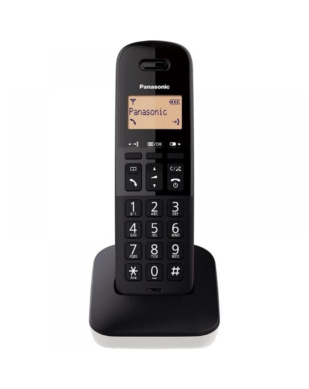 Teléfono Inalámbrico Panasonic KX-TGB610SPW/ Blanco y Negro