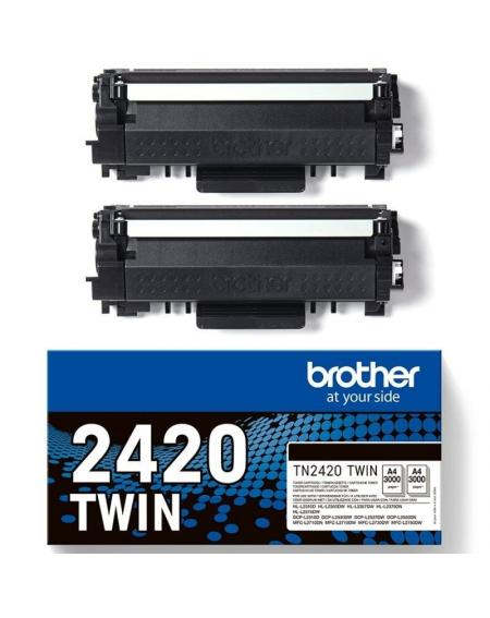 Tóner Original Brother TN2420TWIN Multipack XL Alta Capacidad/ 2x Negro