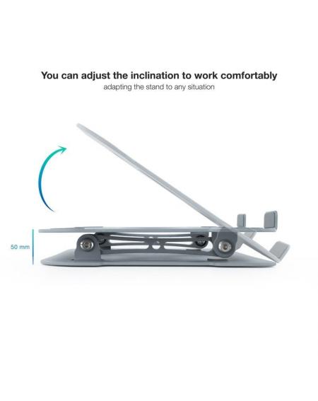 Soporte TooQ TQLRS0012-AL-G para Portátiles hasta 17.3'
