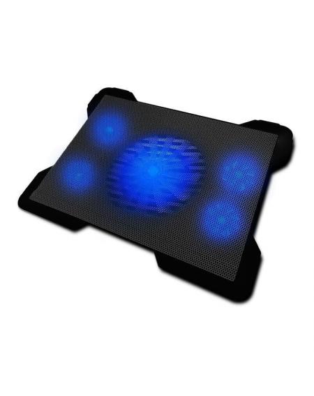 Soporte Refrigerante Woxter Notebook Cooling Pad 1560R para Portátiles hasta 17'/ Iluminación LED