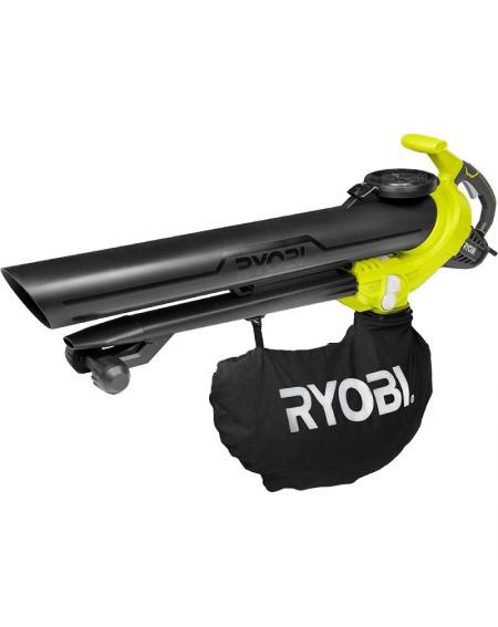 Aspirador - Soplador - Triturador Ryobi RBV3000CESV/ 3000W/ Aspiración 16 m³/min/ Trituración 16:1