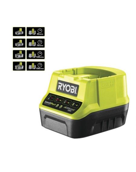 Cargador + Batería de litio Ryobi ONE+ RC18120-140X/ 18V 4,0Ah