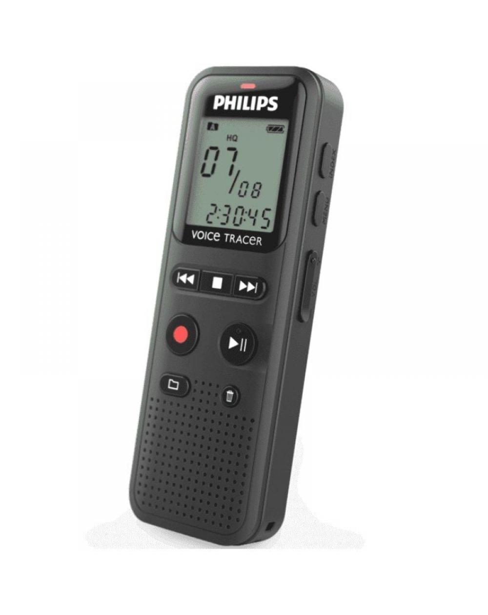 Grabadora de Voz Philips VoiceTracer DVT1160/ 8kHz/ Negro