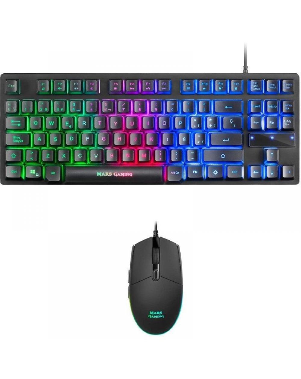 Pack Gaming Mars Gaming MCPTKLES/ Teclado Mecánico + Ratón Óptico - Imagen 1