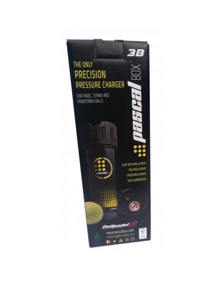 Presurizador para Pelotas de Pádel Bullpadel Pascal Box 3B/ Incluye Bomba Hinchadora/ Capacidad 3 uds