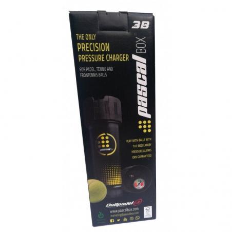 Presurizador para Pelotas de Pádel Bullpadel Pascal Box 3B/ Incluye Bomba Hinchadora/ Capacidad 3 uds