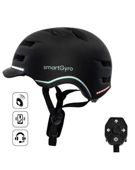 Casco para Adulto SmartGyro Helmet Pro/ Tamaño M/ Negro