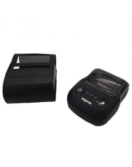 Impresora de Tickets Approx appPOS58PORTABLE+/ Térmica/ Ancho papel 58mm/ USB-Bluetooth/ Negra